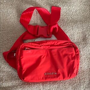 Athleta Vibrant Red Crossbody Bag